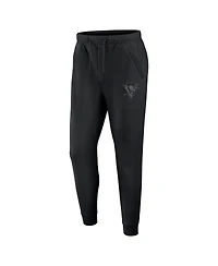 Fanatics Men's Black Pittsburgh Penguins Authentic Pro Road Fleece Sweatpants