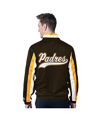 Starter Men's Brown San Diego Padres Full-Zip Jacket