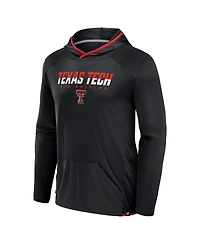 Fanatics Men's Black/Red Texas Tech Red Raiders Transitional Hoodie T-Shirt
