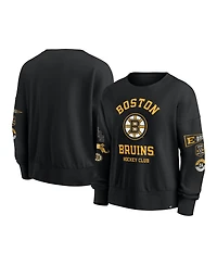 Fanatics Women's Black Boston Bruins Go Team Pullover Sweatshirt