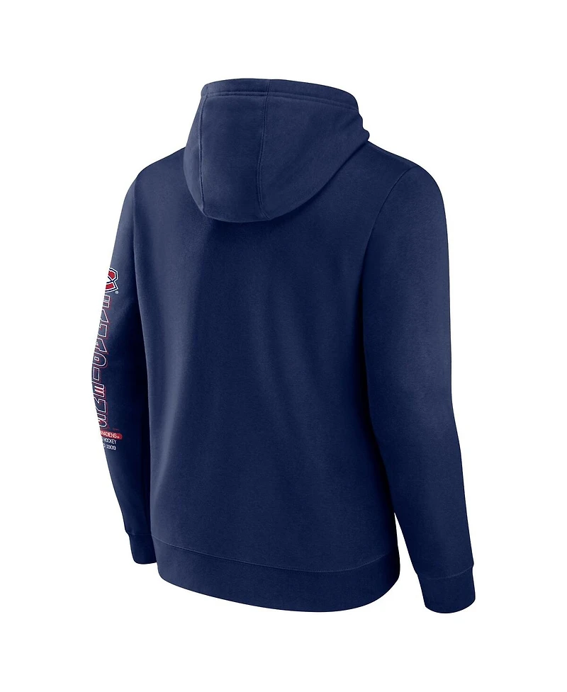 Fanatics Men's Navy Montreal Canadiens Revolution Pullover Hoodie