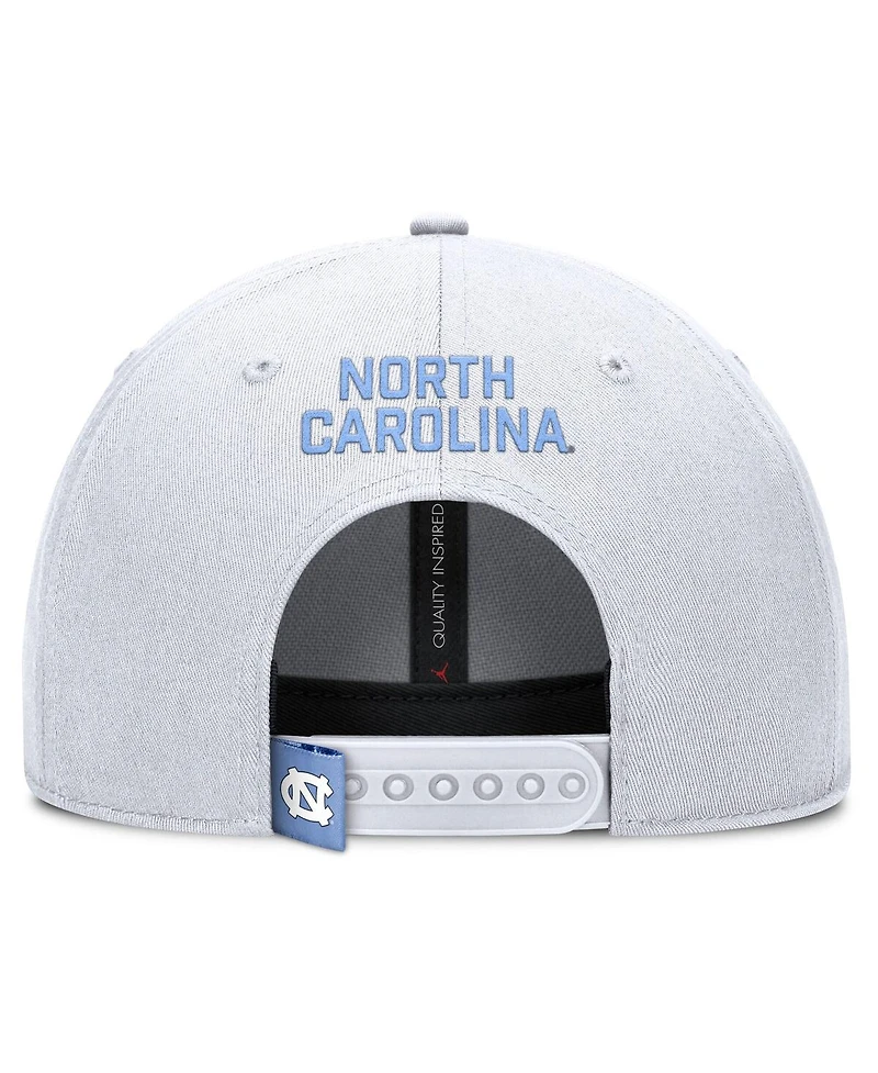 Jordan Men's White North Carolina Tar Heels 2025 On-Field Rise Performance Adjustable Hat