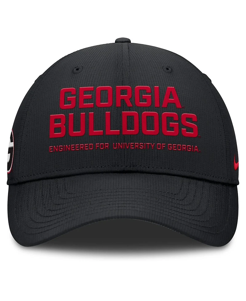 Nike Men's Black Georgia Bulldogs 2025 On-Field Gameday Club Adjustable Hat