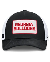 Nike Men's /White Georgia Bulldogs 2025 On-Field Rise Patch Trucker Adjustable Hat
