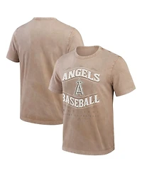 Darius Rucker Collection by Fanatics Men's Tan Los Angeles Angels Sun faded T-Shirt