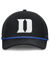 Nike Men's Black Duke Blue Devils Rise Primetime Trucker Adjustable Hat