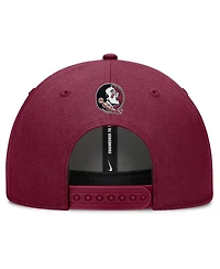 Nike Men's Garnet Florida State Seminoles Slanted Primetime Rise Performance Adjustable Hat