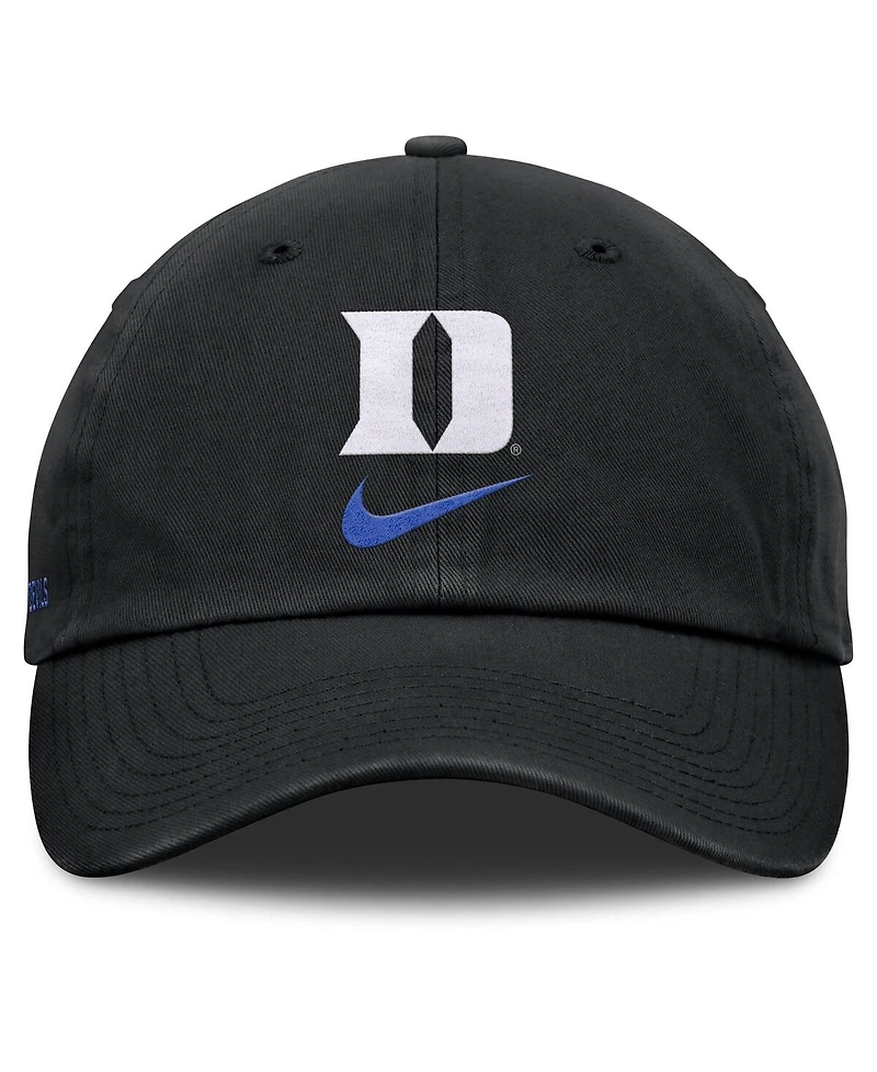 Nike Men's Black Duke Blue Devils Primetime Club Adjustable Hat