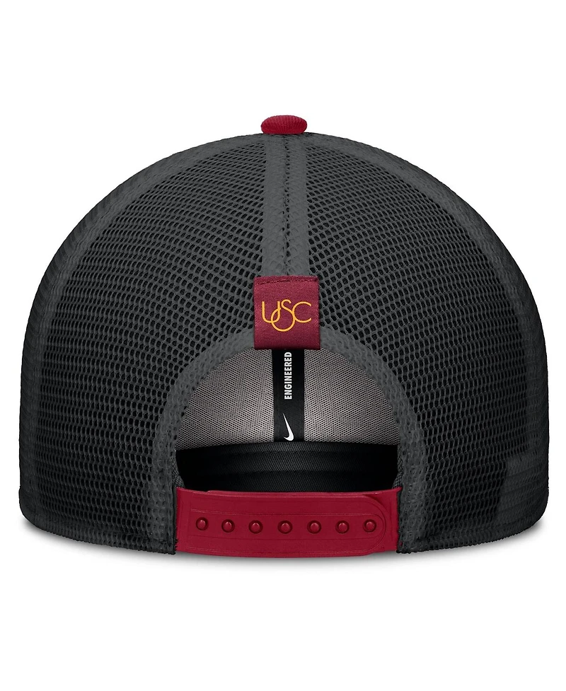 Nike Men's Cardinal/Black Usc Trojans Legacy Arch Rise Performance Trucker Adjustable Hat