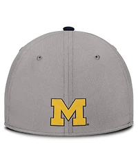 Jordan Men's Gray Michigan Wolverines Rise Prep Performance Flex Hat