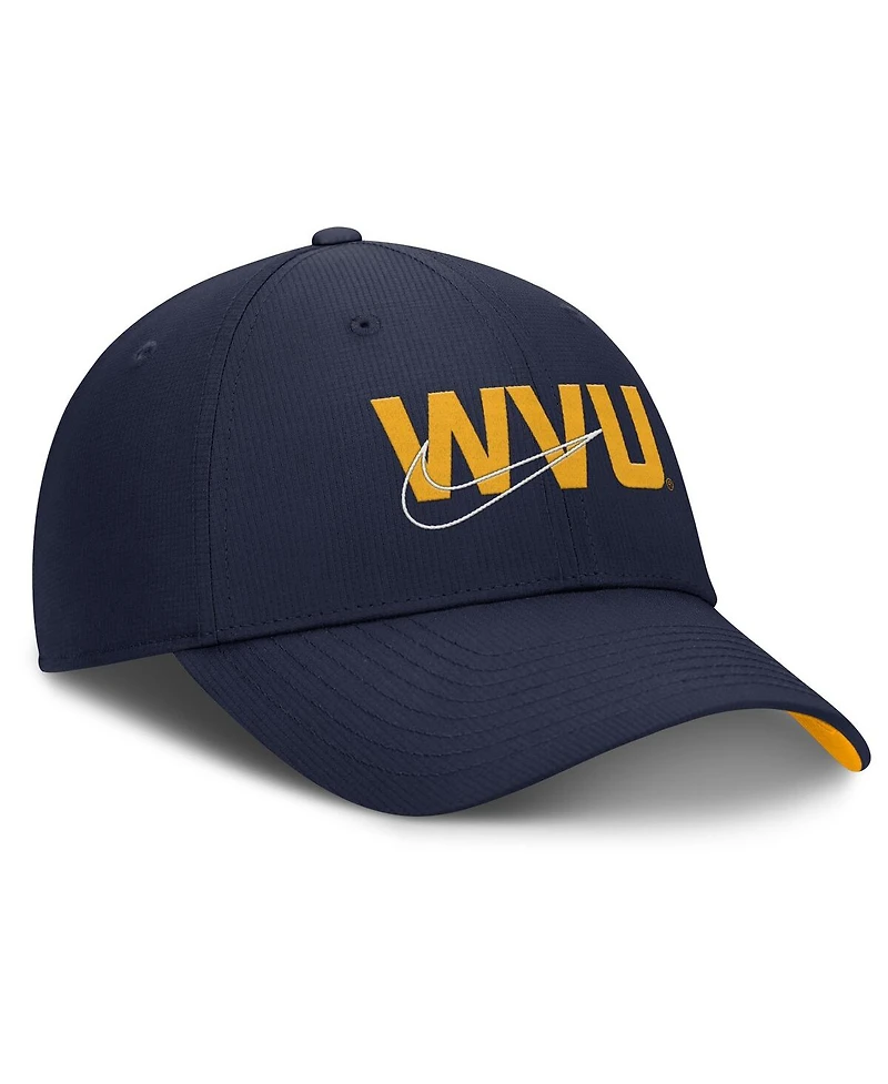Nike Men's Navy West Virginia Mountaineers Club Prep Performance Adjustable Hat