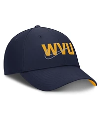 Nike Men's Navy West Virginia Mountaineers Club Prep Performance Adjustable Hat