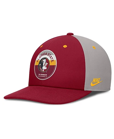 Nike Men's Garnet/Gray Florida State Seminoles Prep Pro Performance Snapback Hat