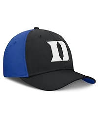 Nike Men's Black/Royal Duke Blue Devils 2025 Sideline Rise Local Performance Flex Hat
