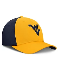 Nike Men's Gold/Navy West Virginia Mountaineers 2025 Sideline Rise Local Performance Flex Hat