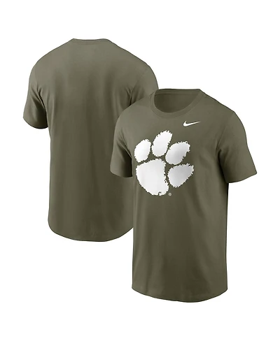 Nike Men's Olive Clemson Tigers Primetime Logo Performance T-Shirt