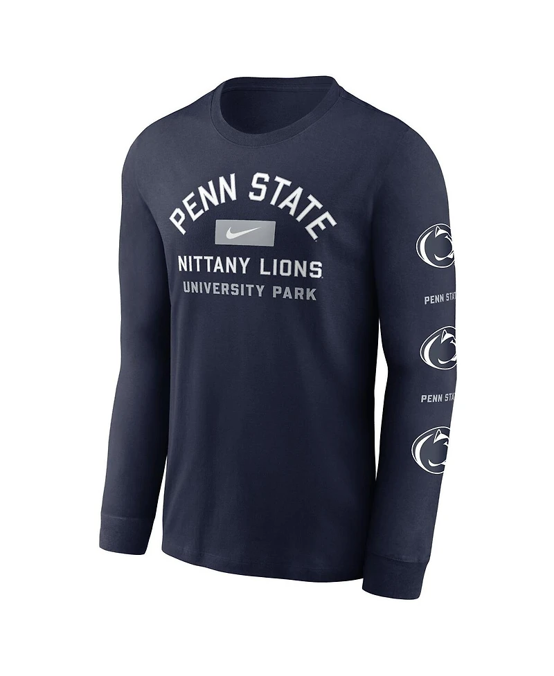 Nike Men's Navy Penn State Nittany Lions Classic Location Long Sleeve T-Shirt