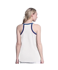 G-iii 4Her by Carl Banks Women's White Chicago Cubs Curveball Tank Top