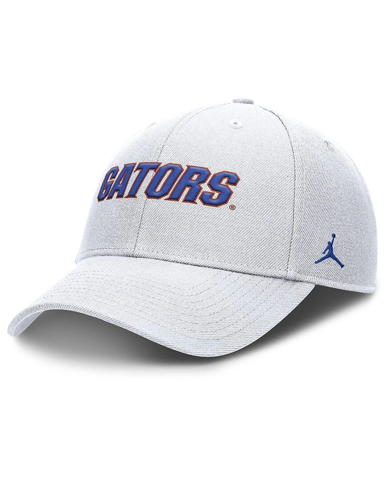 Jordan Men's White Florida Gators 2025 On-Field Rise Performance Adjustable Hat