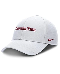 Nike Men's White Alabama Crimson Tide 2025 On-Field Rise Performance Adjustable Hat