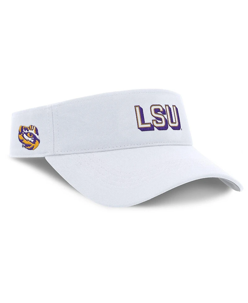 Nike Men's White Lsu Tigers 2025 On-Field Gameday Performance Ace Adjustable Visor Hat