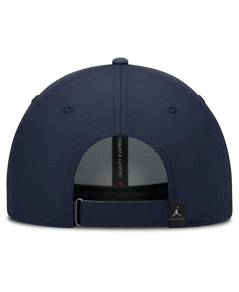 Jordan Men's Navy Michigan Wolverines 2025 On-Field Gameday Club Adjustable Hat