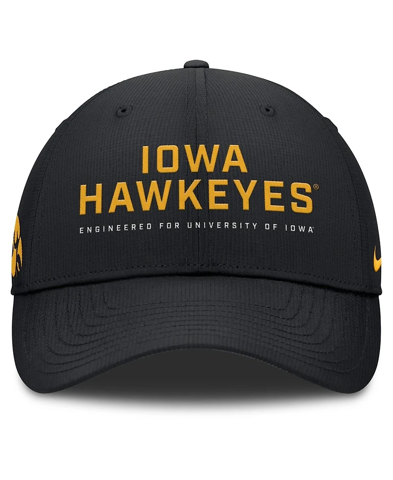 Nike Men's Black Iowa Hawkeyes 2025 On-Field Gameday Club Adjustable Hat