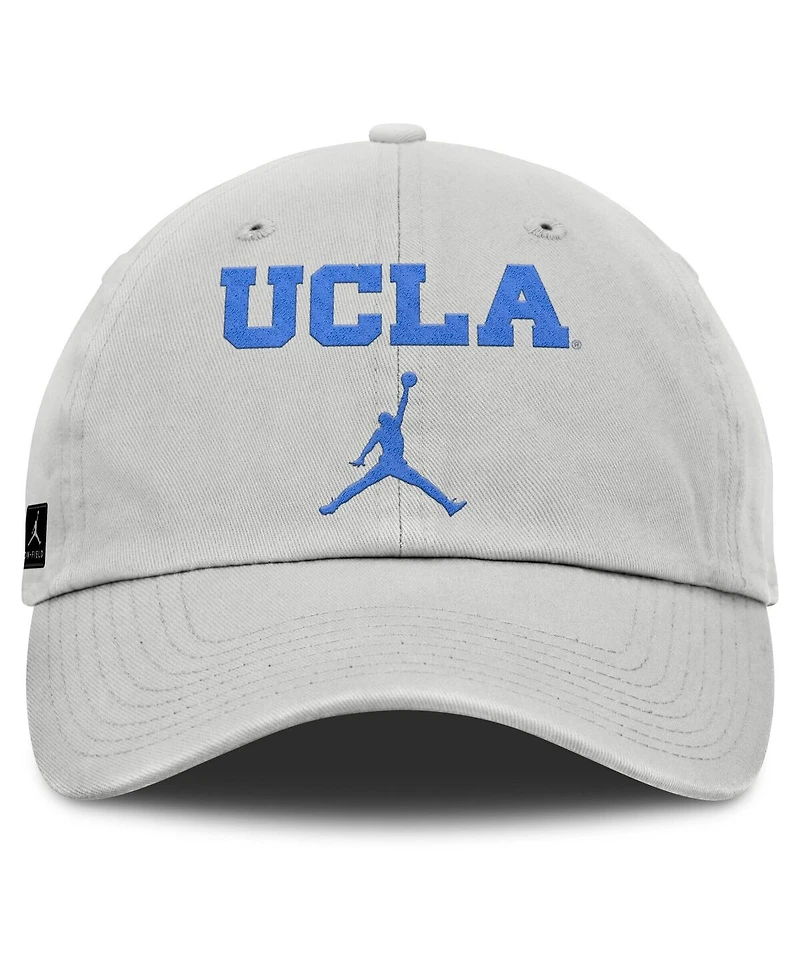 Jordan Men's Gray Ucla Bruins 2025 On-Field Gameday Club Adjustable Hat