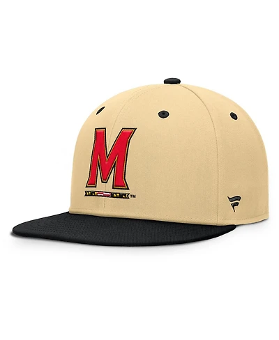 Fanatics Men's Gold/Black Maryland Terrapins Balance Fitted Hat