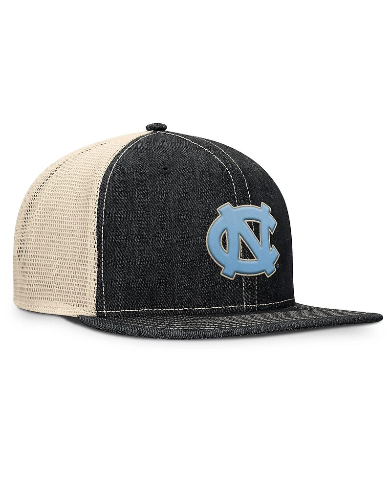 Fanatics Men's Black/Natural North Carolina Tar Heels Legend Trucker Snapback Hat