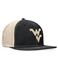 Fanatics Men's Black/Natural West Virginia Mountaineers Legend Trucker Snapback Hat