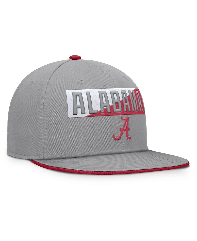 Fanatics Men's Gray Alabama Crimson Tide Duo Snapback Hat