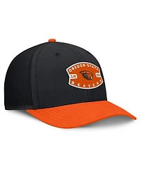 Fanatics Men's Black/Orange Oregon State Beavers Adapt Adjustable Trucker Hat