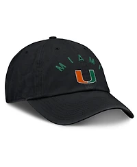Fanatics Men's Black Miami Hurricanes Myth Adjustable Hat