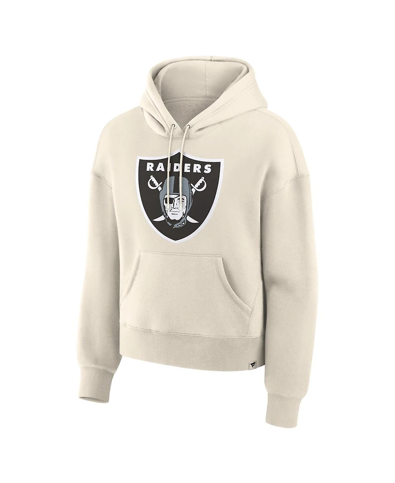 Fanatics Women's Cream Las Vegas Raiders Dove Legacy Pullover Hoodie