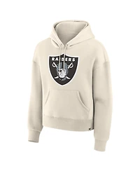 Fanatics Women's Cream Las Vegas Raiders Dove Legacy Pullover Hoodie