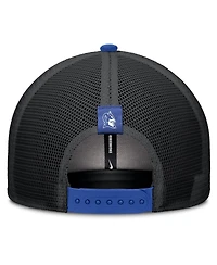 Nike Men's Royal/Black Duke Blue Devils Legacy Arch Rise Performance Trucker Adjustable Hat