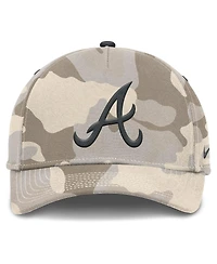 Nike Men's Natural Atlanta Braves Camo Pack Rise Adjustable Hat