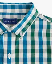 Club Room Long Sleeve Gingham Check Button-Down Shirt, Macy's Exclusive