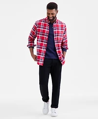 Club Room Men's Plaid Button-Down Flannel Shirt, Macy's Exclusive