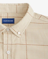 Club Room Men's Glen Plaid Cotton Corduroy Shirt, Macy's Exclusive