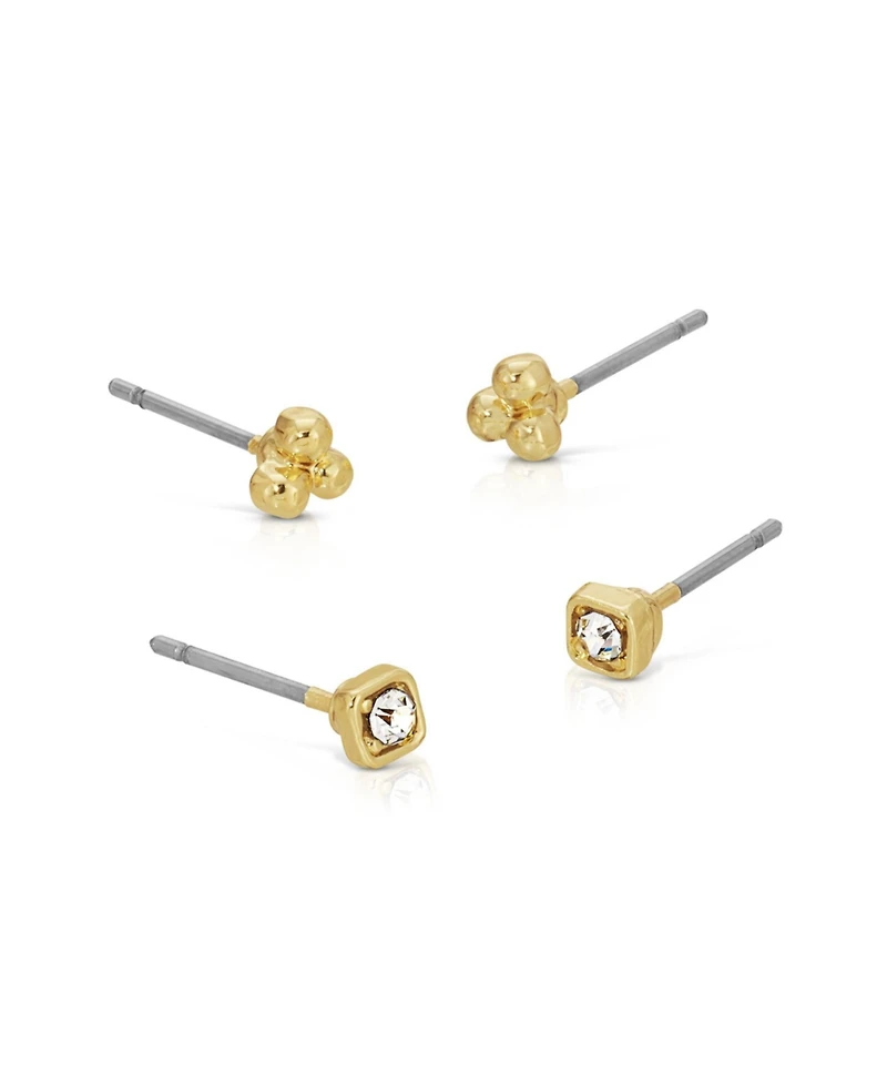 Lucky Feather Earring Set - Trio + Sparkle