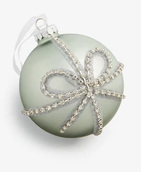 Holiday Lane Gilded Glamour Beaded Bow Ball Ornament, Macy's Exclusive