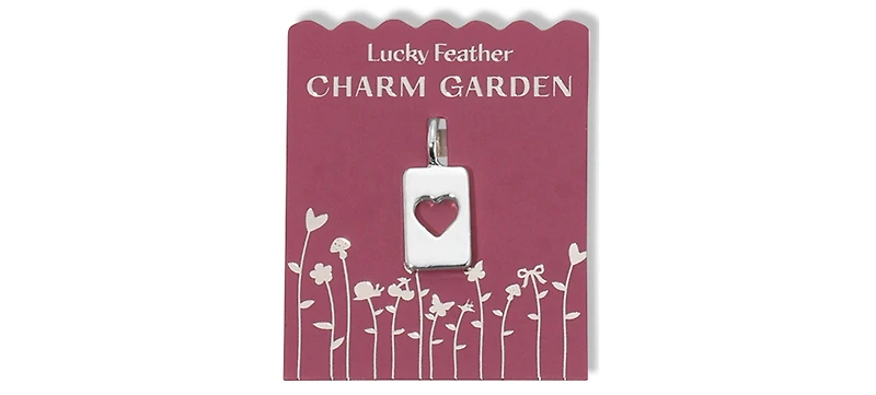 Lucky Feather Charm Garden - Silver - Love