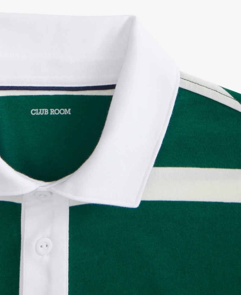 Club Room Men's Short-Sleeve Striped Rugby Shirt, Macy's Exclusive