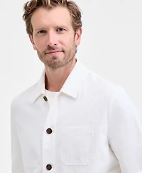 Club Room Men's Long Sleeve Button-Front Chore Jacket, Macy's Exclusive