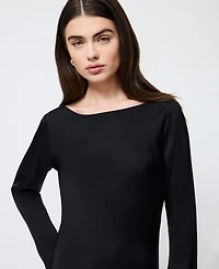 French Connection Women's Ennis Satin Long Sleeve Mini Dress