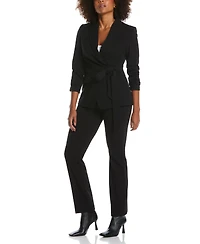 Rafaella Petite Stretch Pull On Classic Fit Crepe Pants