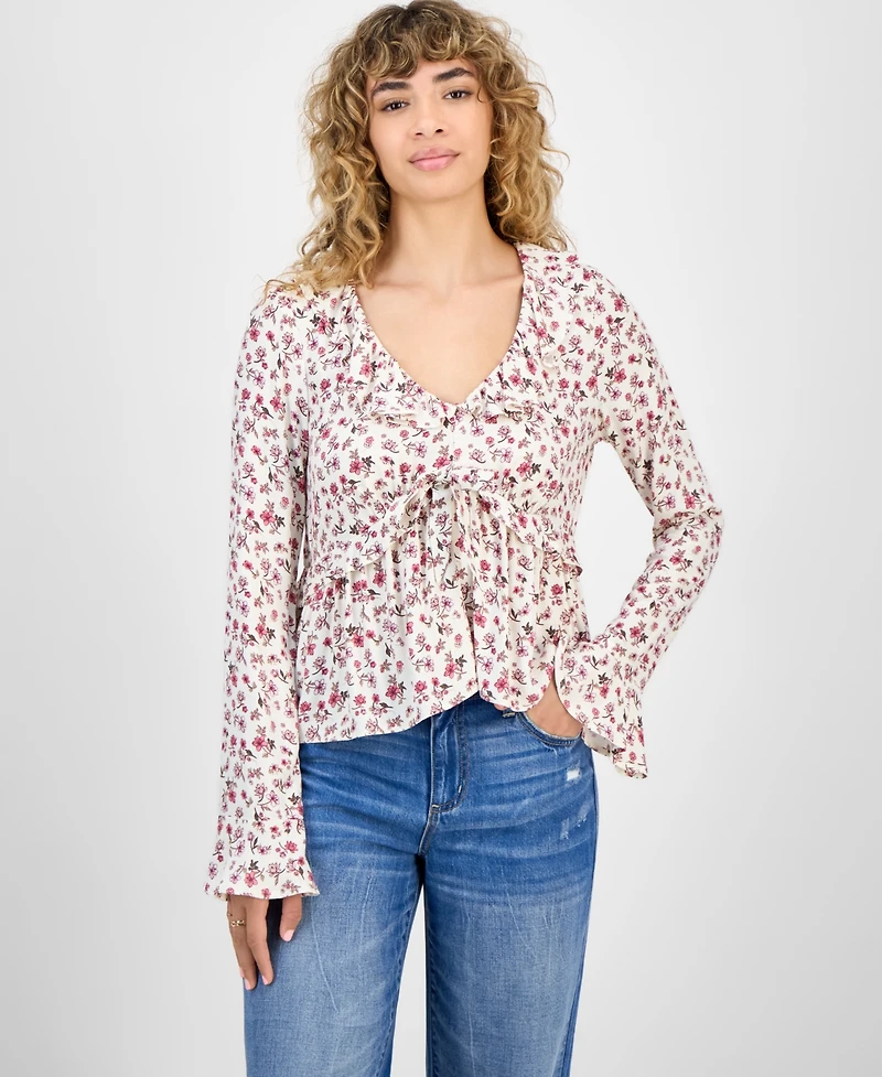 Self Esteem Juniors' Ruffled Babydoll Top