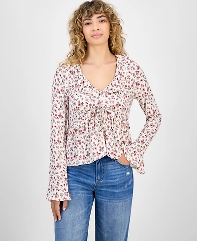 Self Esteem Juniors' Ruffled Babydoll Top